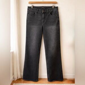 Quince Bella Stretch Wide Leg Jeans in Faded Black Size 29 Inseam 32